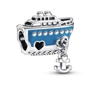 New Pandora Cruise Anchored Ship Charm Bead